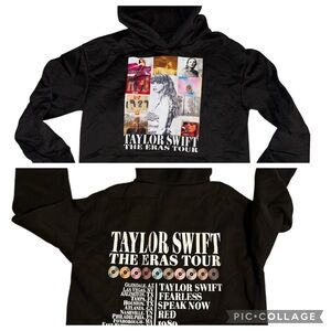 Taylor Swift Black Graphic Hoodie Sweatshirt Small